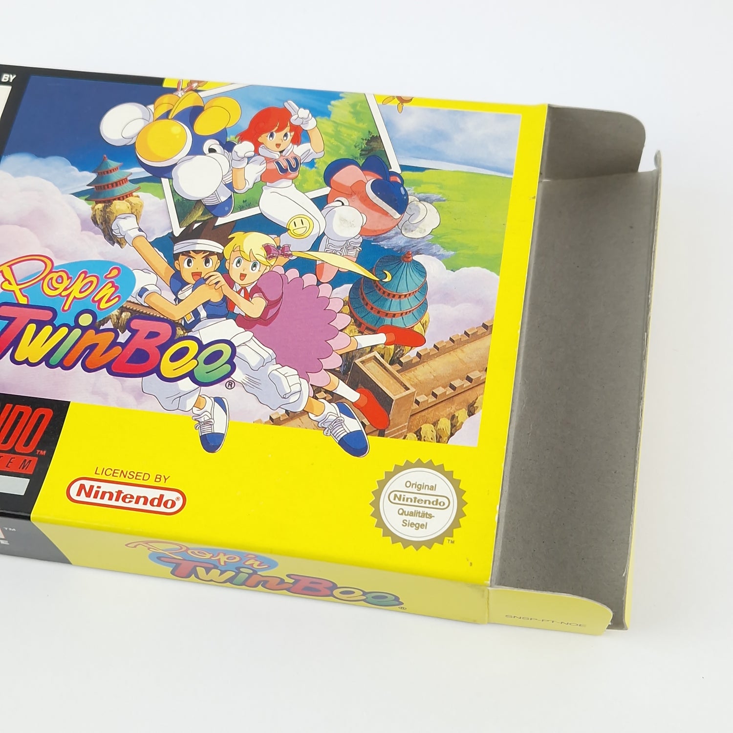 Super Nintendo game: Pop'n TwinBee - SNES module instructions OVP cib / PAL NOE