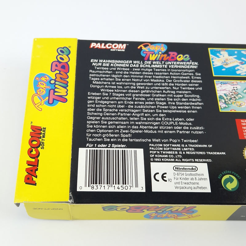 Super Nintendo Spiel : Pop´n TwinBee - SNES Modul Anleitung OVP cib / PAL NOE