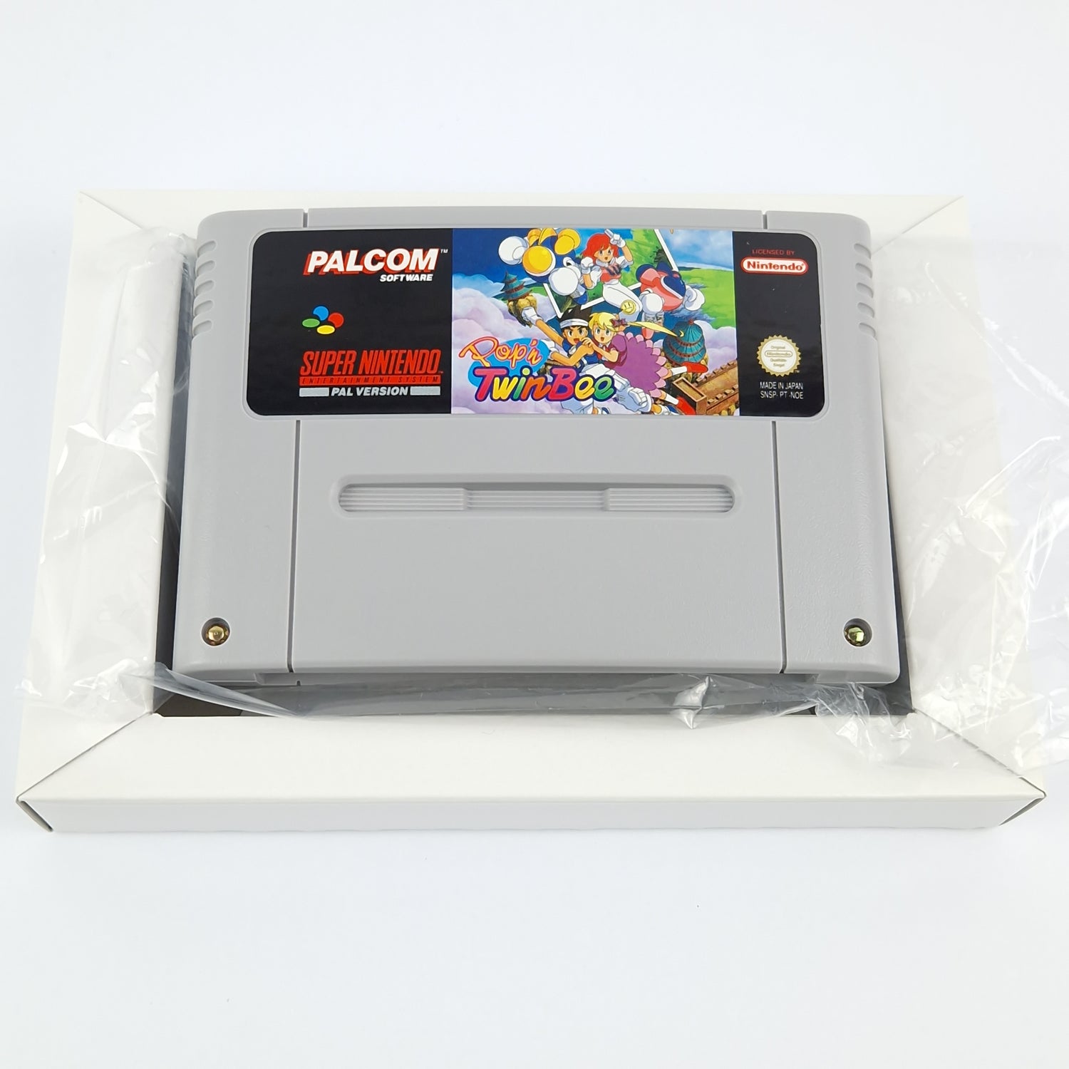 Super Nintendo Spiel : Pop´n TwinBee - SNES Modul Anleitung OVP cib / PAL NOE