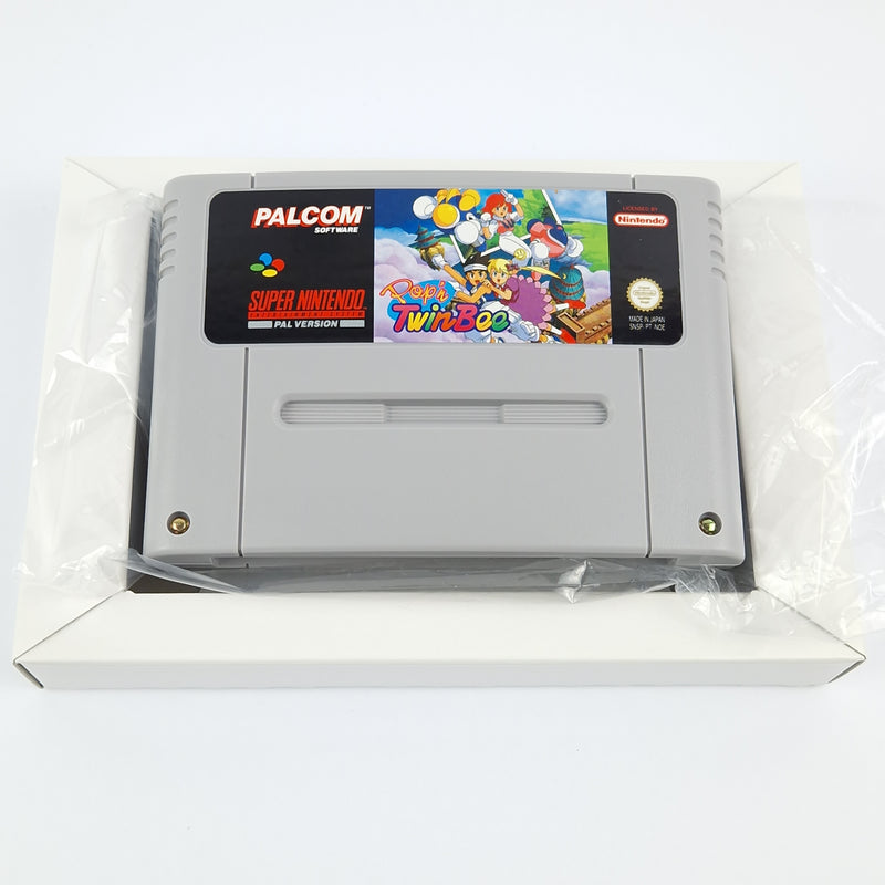 Super Nintendo Spiel : Pop´n TwinBee - SNES Modul Anleitung OVP cib / PAL NOE