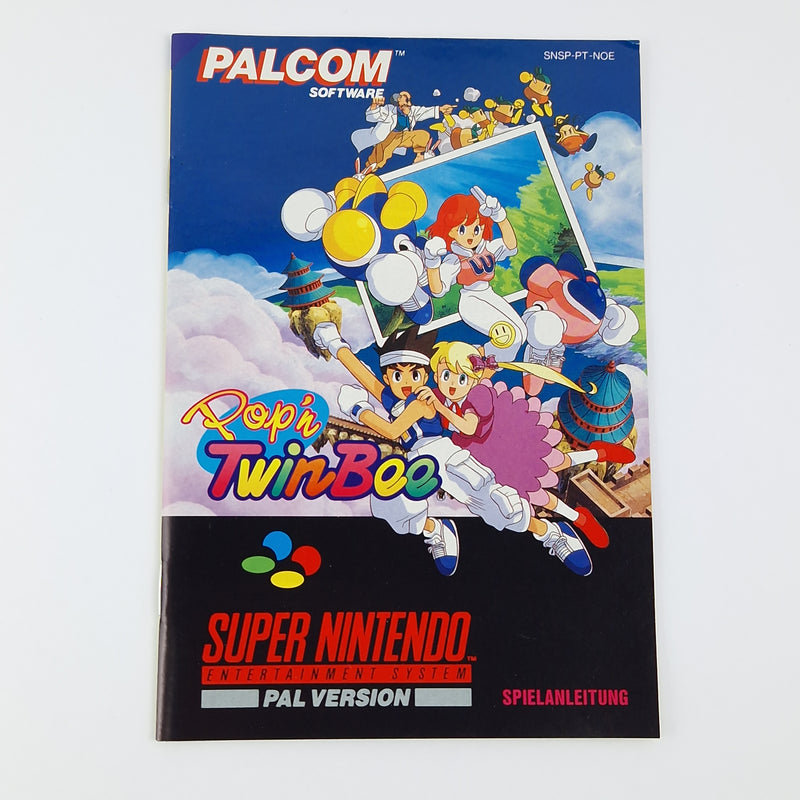Super Nintendo Spiel : Pop´n TwinBee - SNES Modul Anleitung OVP cib / PAL NOE