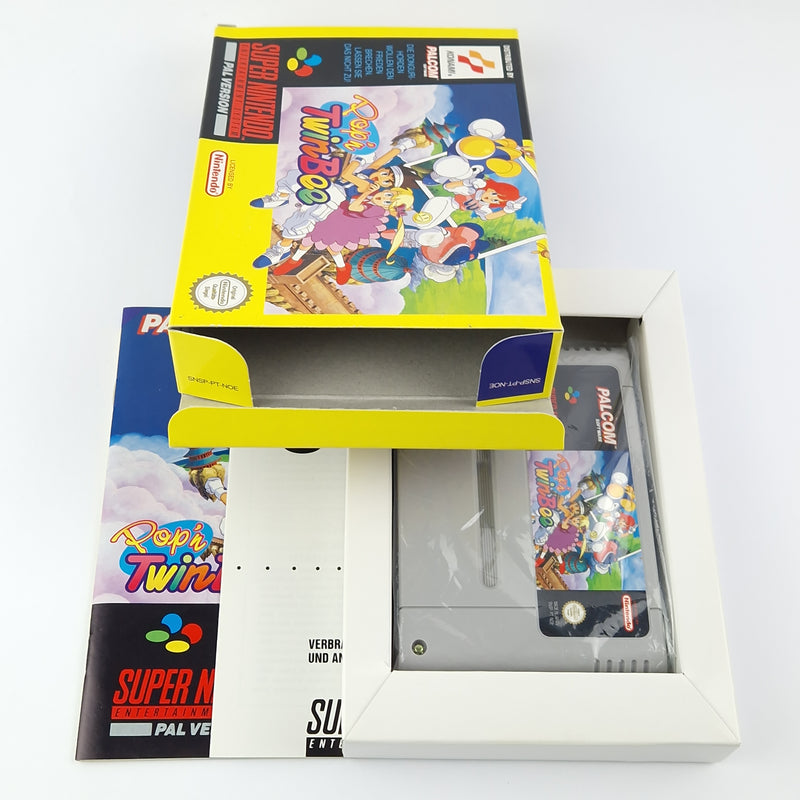 Super Nintendo game: Pop'n TwinBee - SNES module instructions OVP cib / PAL NOE