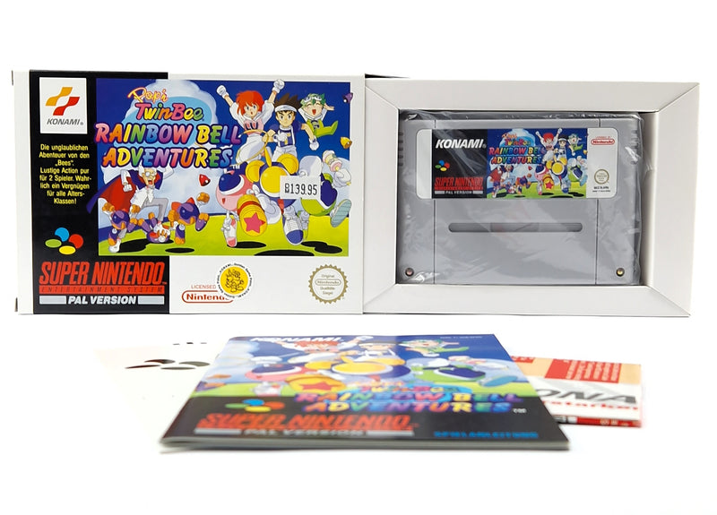 Super Nintendo Game: Pop'n TwinBee Rainbow Bell Adventures - SNES PAL OVP cib