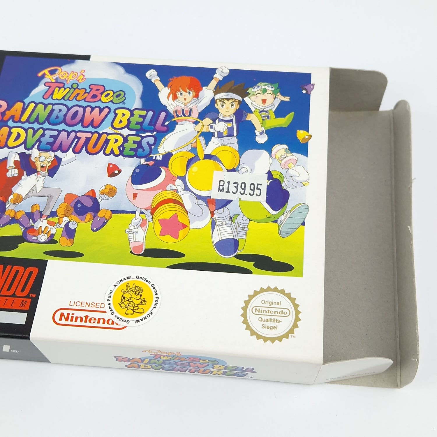 Super Nintendo Game: Pop'n TwinBee Rainbow Bell Adventures - SNES PAL OVP cib