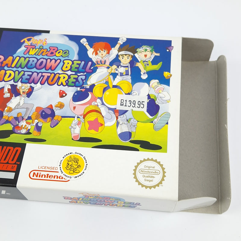 Super Nintendo Game: Pop'n TwinBee Rainbow Bell Adventures - SNES PAL OVP cib