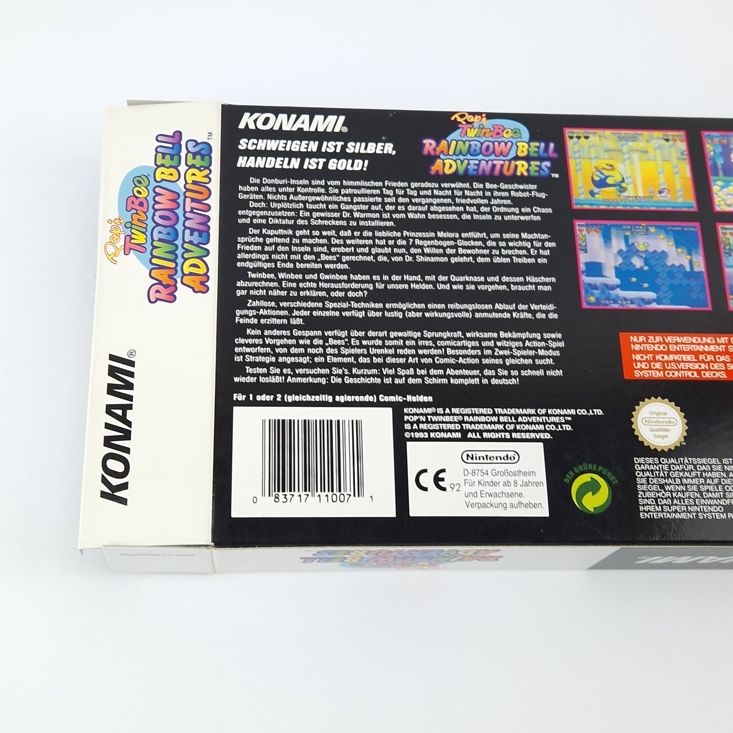 Super Nintendo Spiel : Pop´n TwinBee Rainbow Bell Adventures - SNES PAL OVP cib