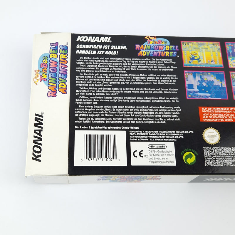 Super Nintendo Game: Pop'n TwinBee Rainbow Bell Adventures - SNES PAL OVP cib