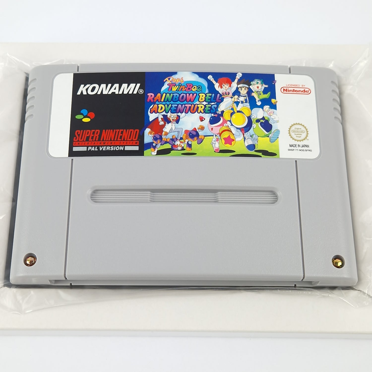 Super Nintendo Game: Pop'n TwinBee Rainbow Bell Adventures - SNES PAL OVP cib