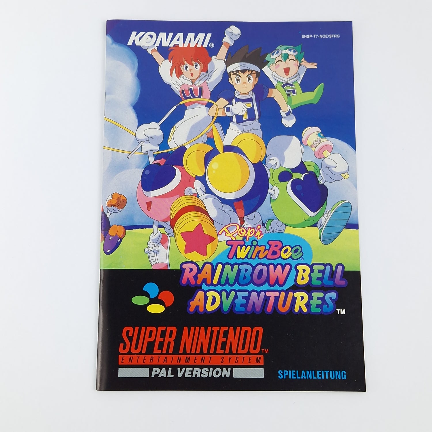 Super Nintendo Game: Pop'n TwinBee Rainbow Bell Adventures - SNES PAL OVP cib