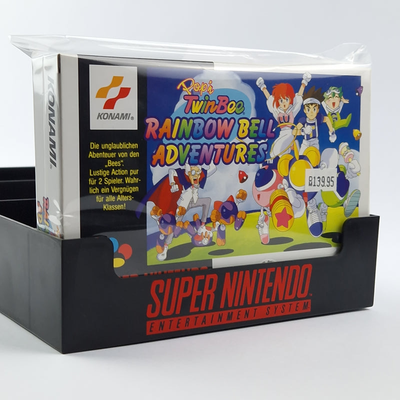 Super Nintendo Game: Pop'n TwinBee Rainbow Bell Adventures - SNES PAL OVP cib