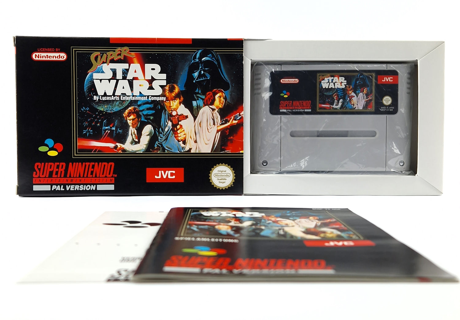 Super Nintendo Spiel : Super Star Wars - Modul Anleitung OVP cib / SNES PAL NOE