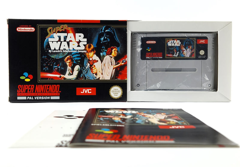 Super Nintendo Spiel : Super Star Wars - Modul Anleitung OVP cib / SNES PAL NOE