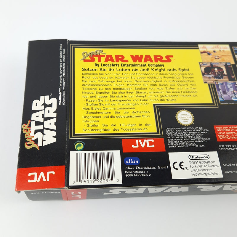 Super Nintendo Spiel : Super Star Wars - Modul Anleitung OVP cib / SNES PAL NOE