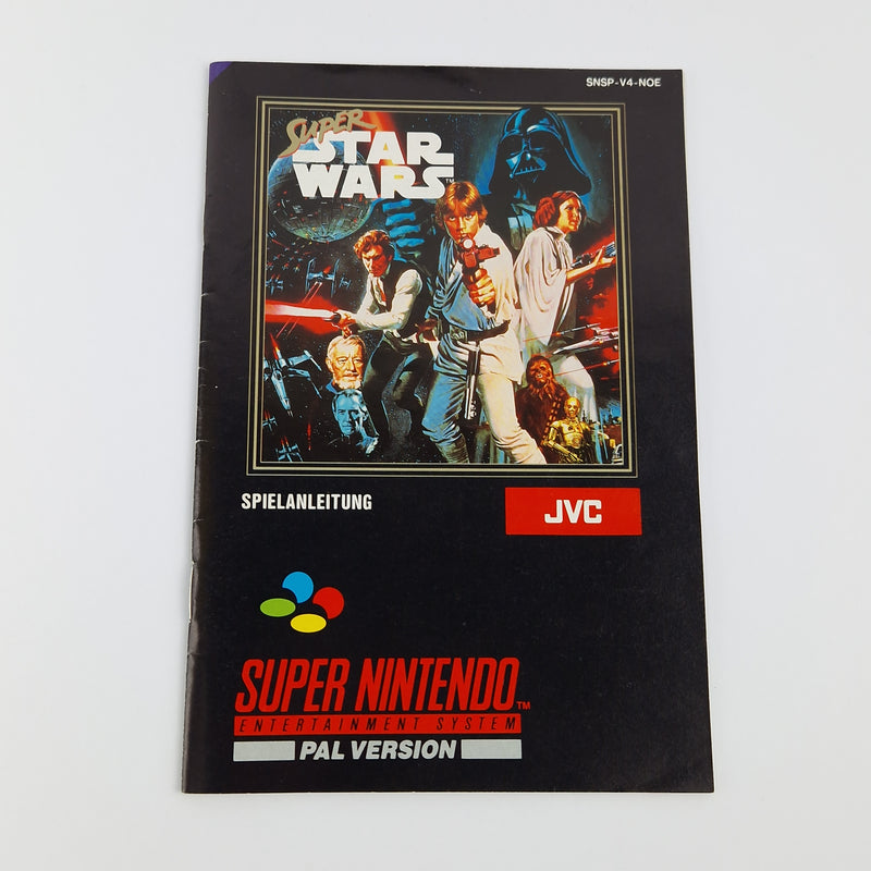 Super Nintendo Game: Super Star Wars - Module Instructions OVP cib / SNES PAL NOE