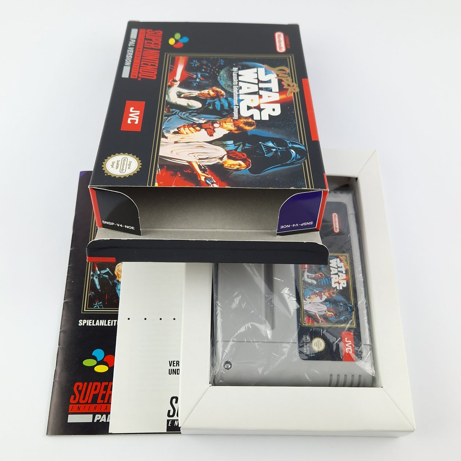 Super Nintendo Spiel : Super Star Wars - Modul Anleitung OVP cib / SNES PAL NOE