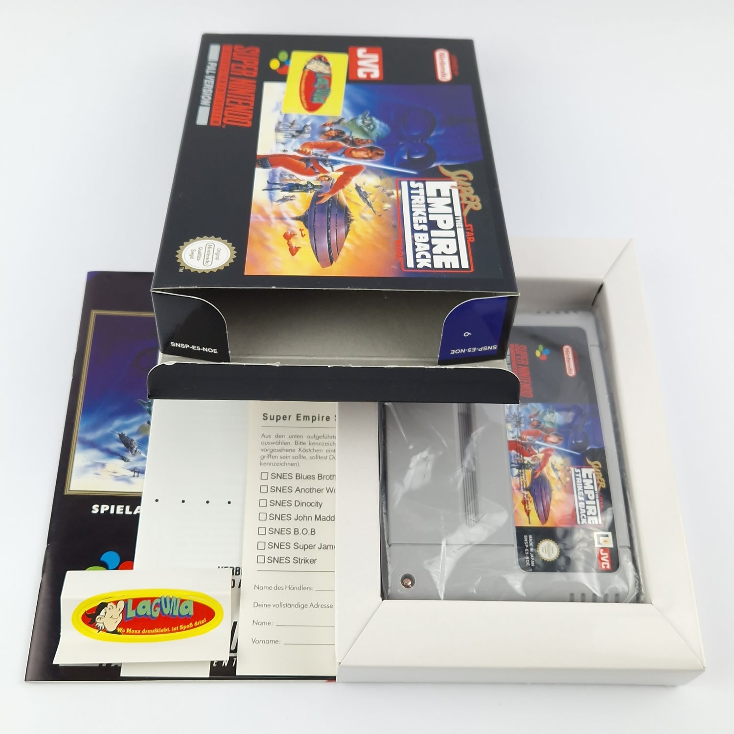 Super Nintendo Spiel : Super Star Wars The Empire Strikes Back - SNES OVP PAL