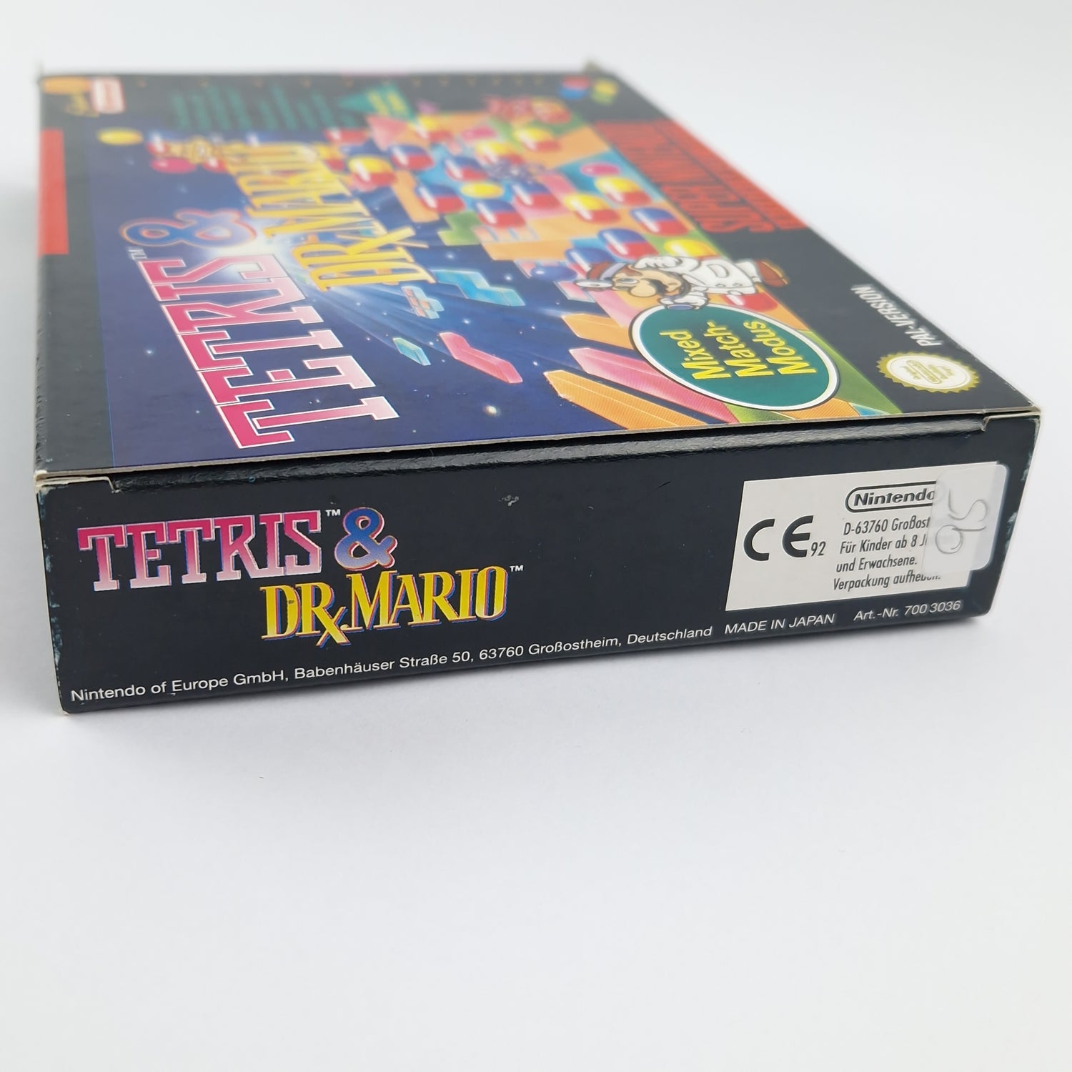 Super Nintendo Spiel : Tetris & Dr. Mario - Modul Anleitung OVP cib / SNES PAL