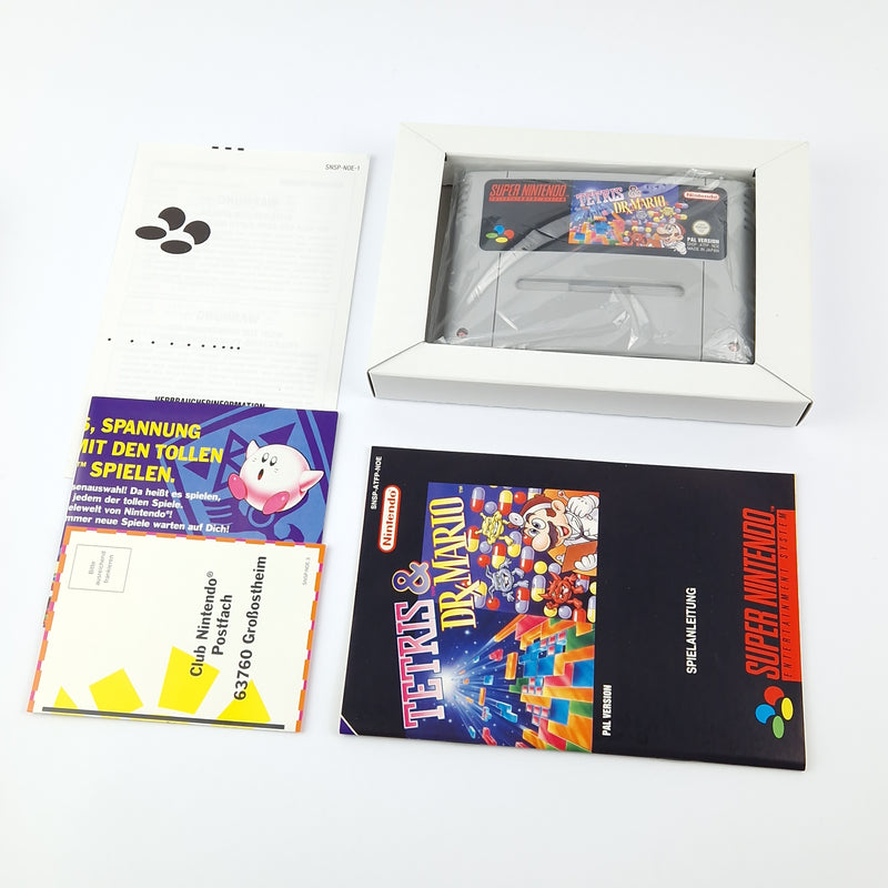 Super Nintendo Spiel : Tetris & Dr. Mario - Modul Anleitung OVP cib / SNES PAL