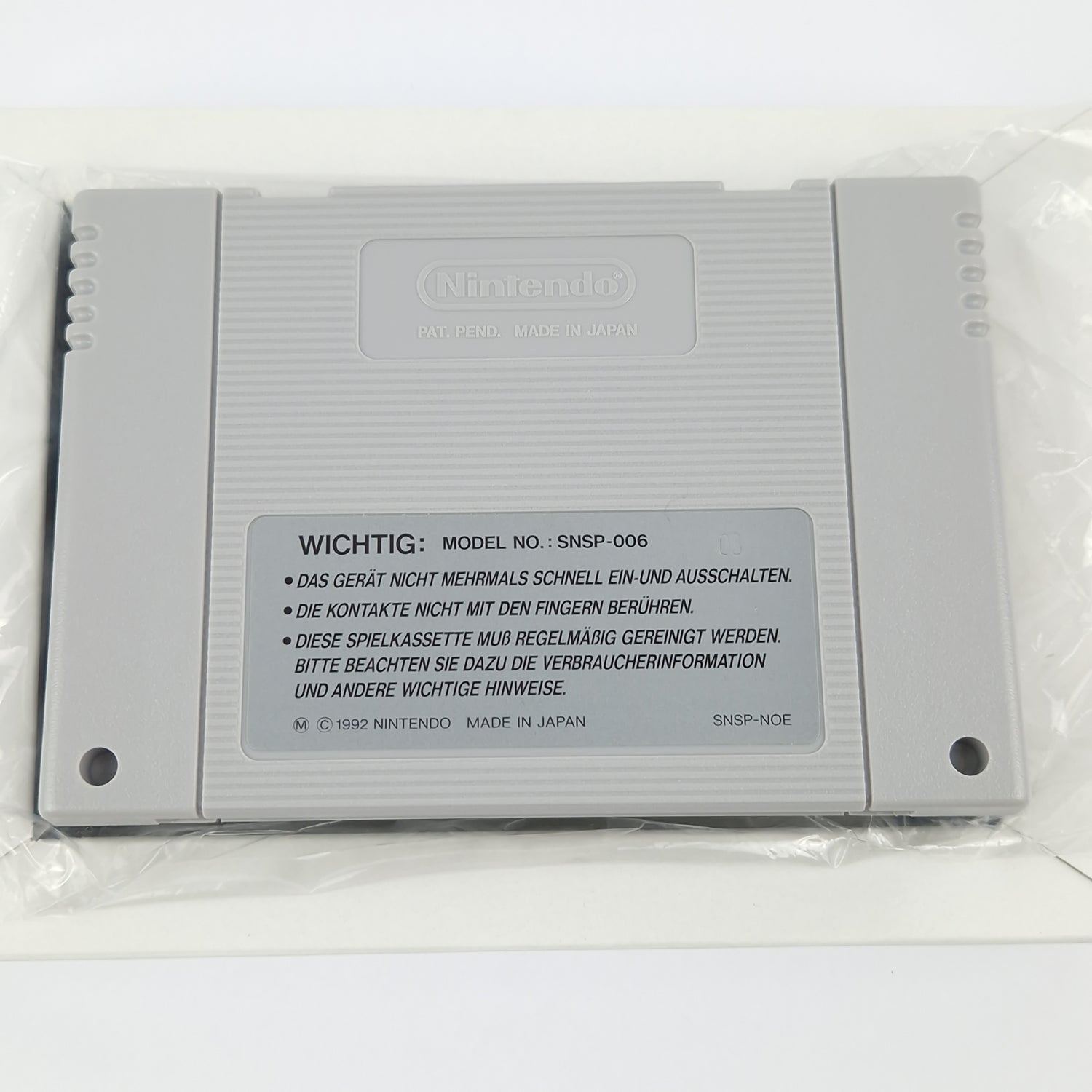 Super Nintendo Game: Tetris & Dr. Mario - Module Instructions OVP cib / SNES PAL