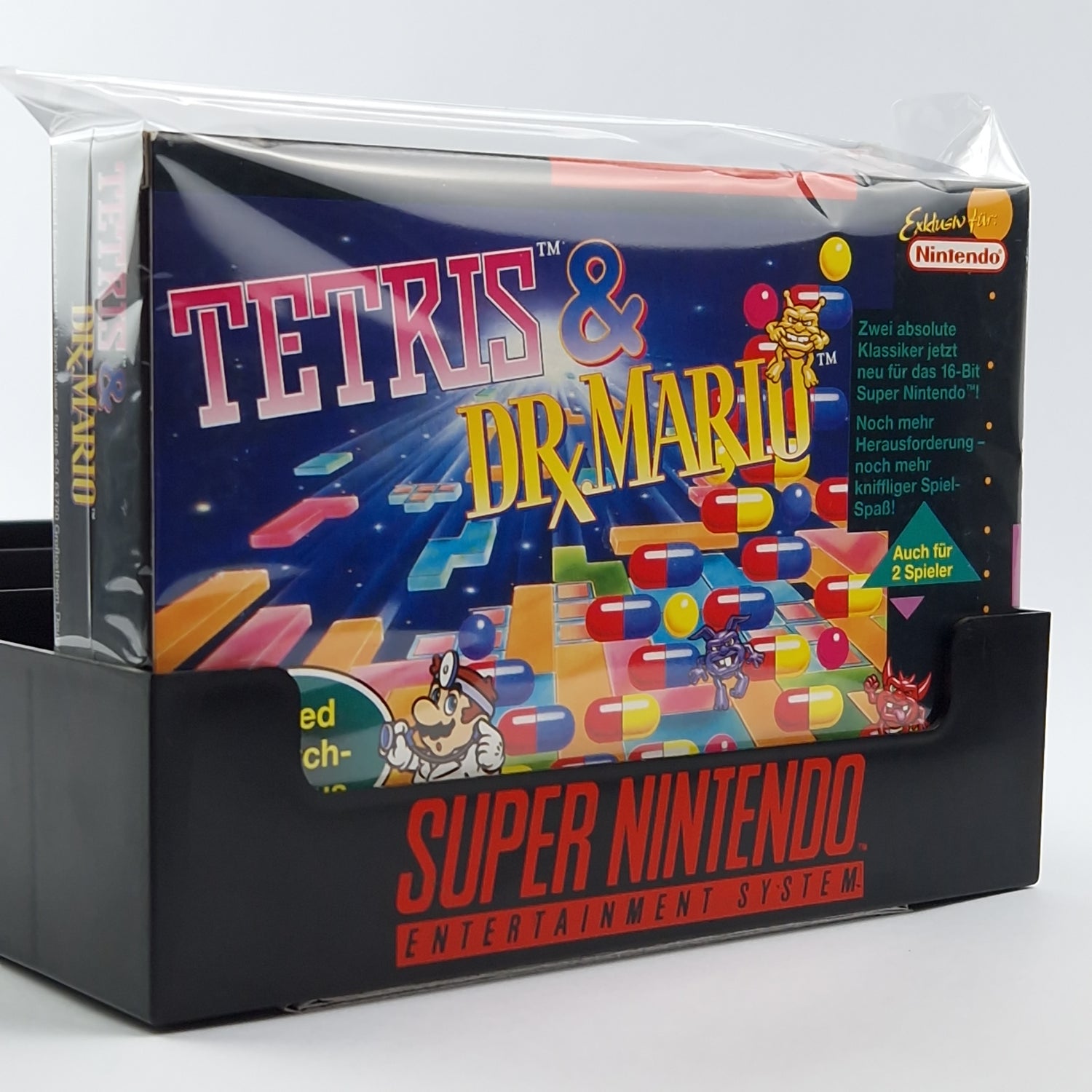 Super Nintendo Game: Tetris & Dr. Mario - Module Instructions OVP cib / SNES PAL