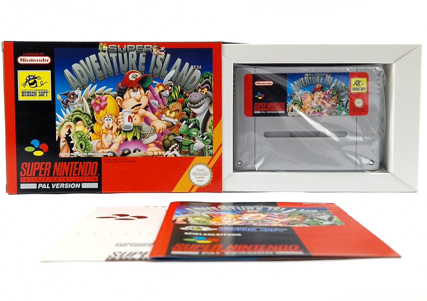 Super Nintendo Game: Super Adventure Island - Module Instructions OVP cib / SNES