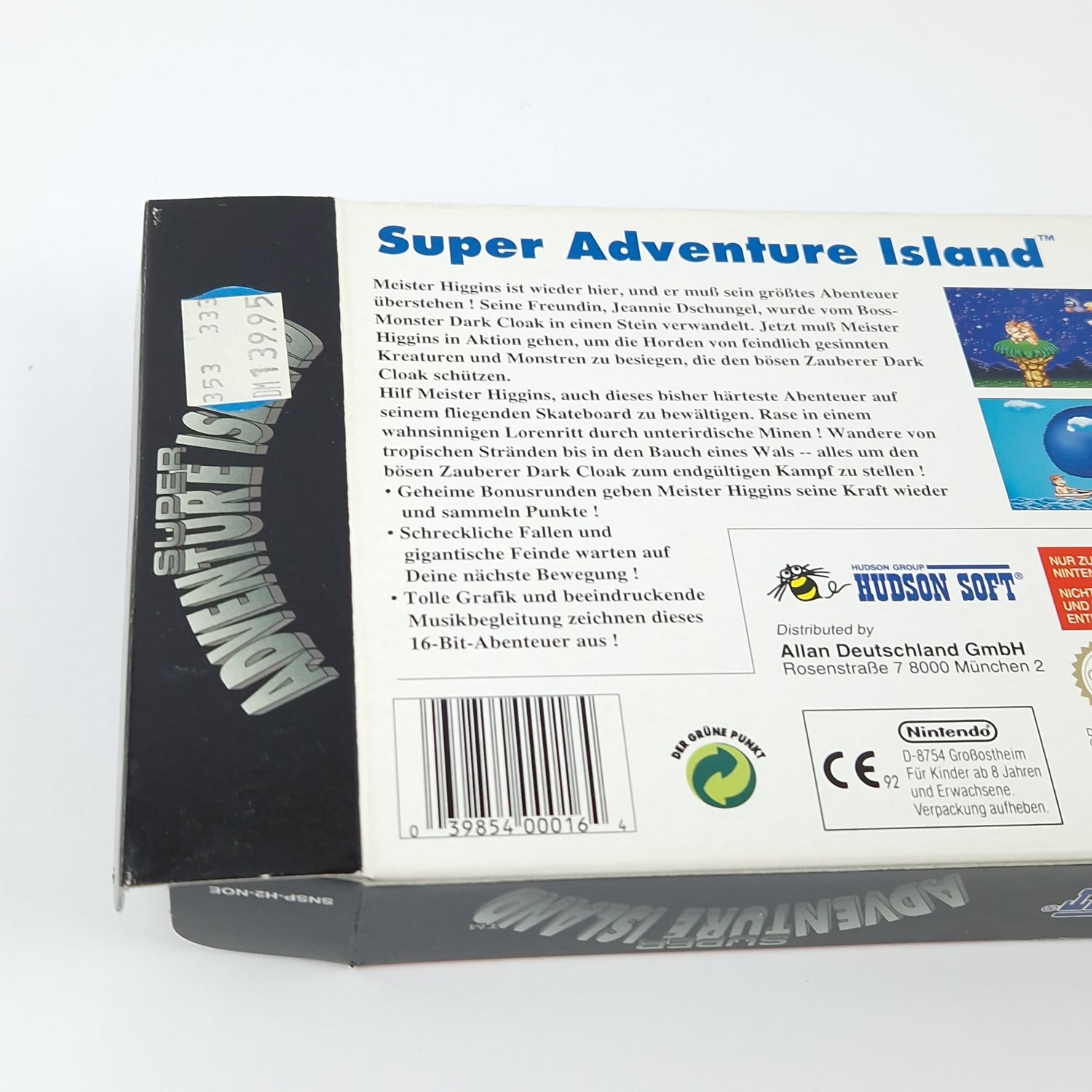 Super Nintendo Game: Super Adventure Island - Module Instructions OVP cib / SNES