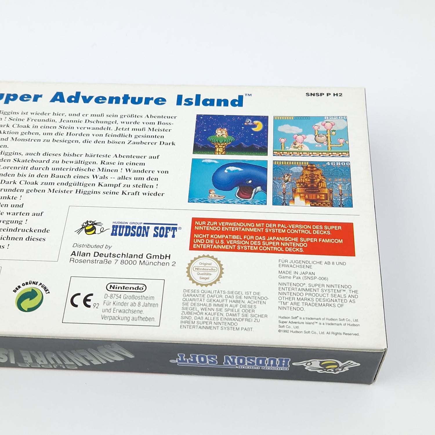 Super Nintendo Game: Super Adventure Island - Module Instructions OVP cib / SNES