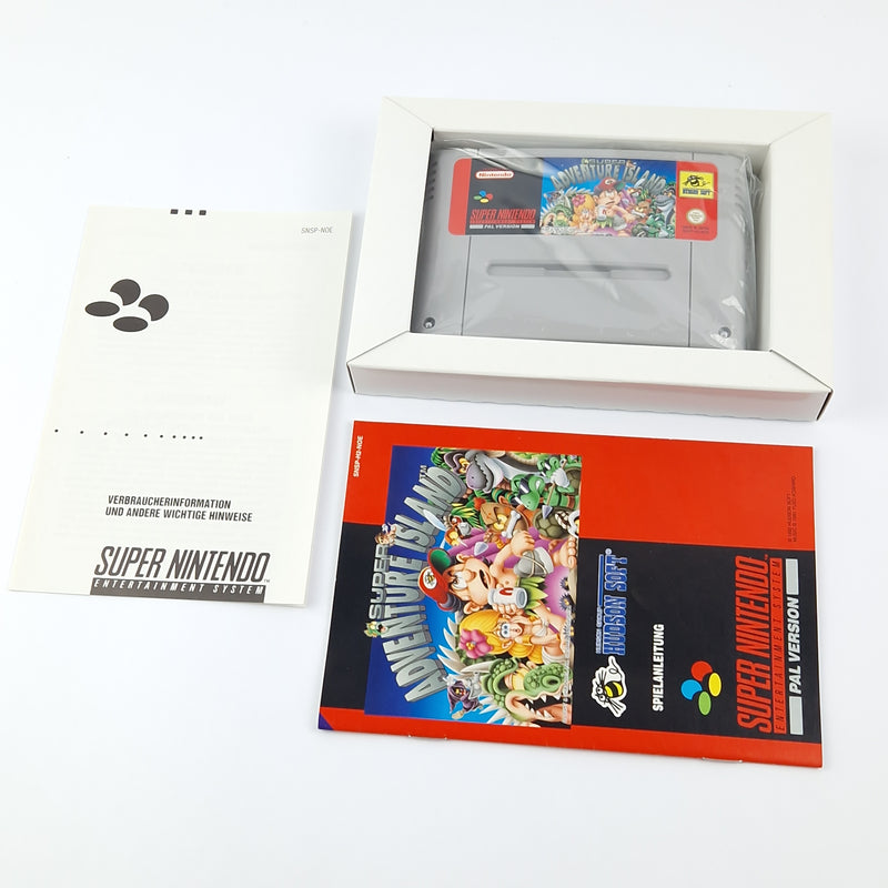 Super Nintendo Game: Super Adventure Island - Module Instructions OVP cib / SNES