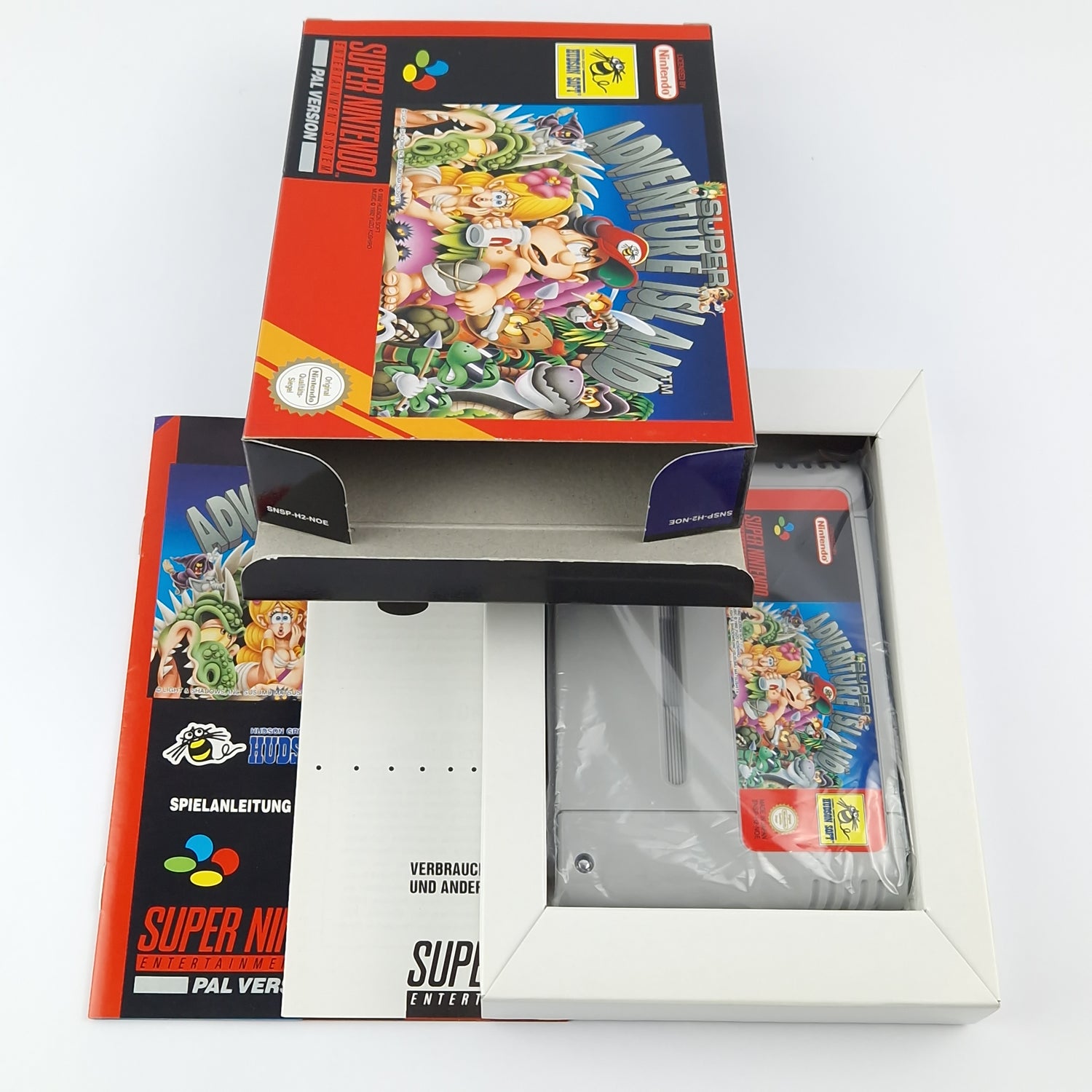 Super Nintendo Spiel : Super Adventure Island - Modul Anleitung OVP cib / SNES