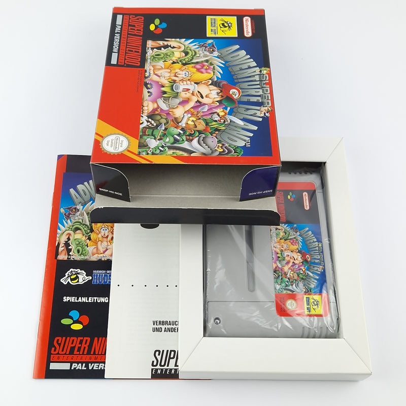 Super Nintendo Game: Super Adventure Island - Module Instructions OVP cib / SNES