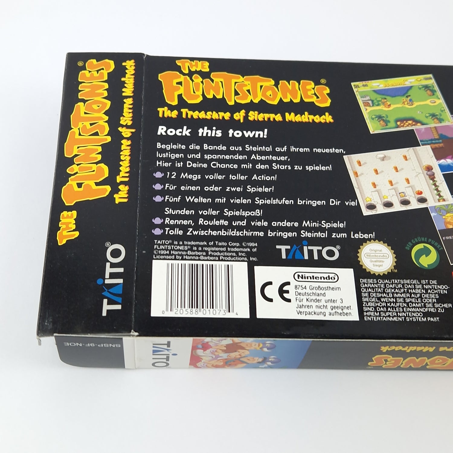 Super Nintendo Game: The Flintstones The Treasure of Sierra Madrock - SNES OVP