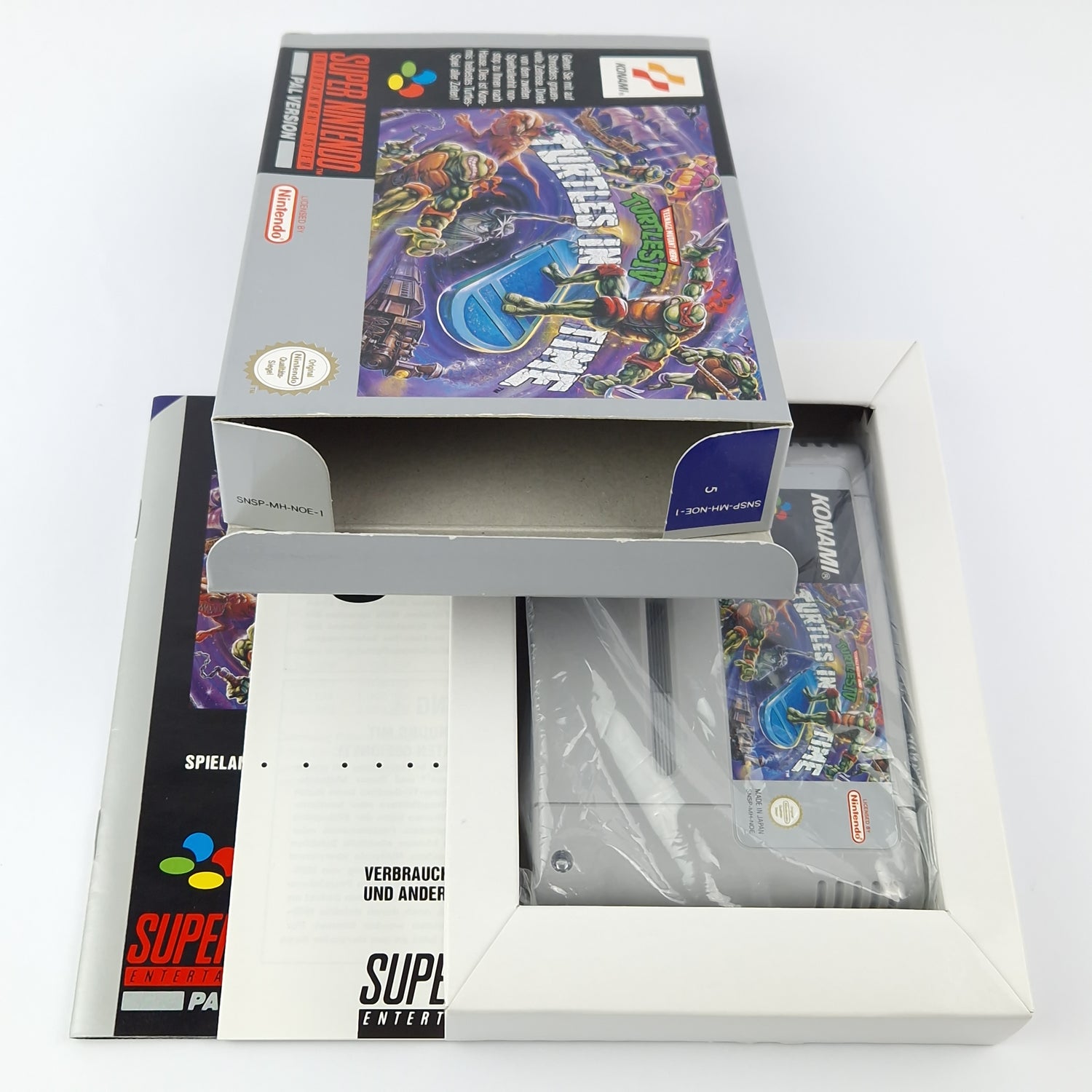 Super Nintendo Spiel : Teenage Mutant Hero Turtles IV Turtles in Time - SNES OVP