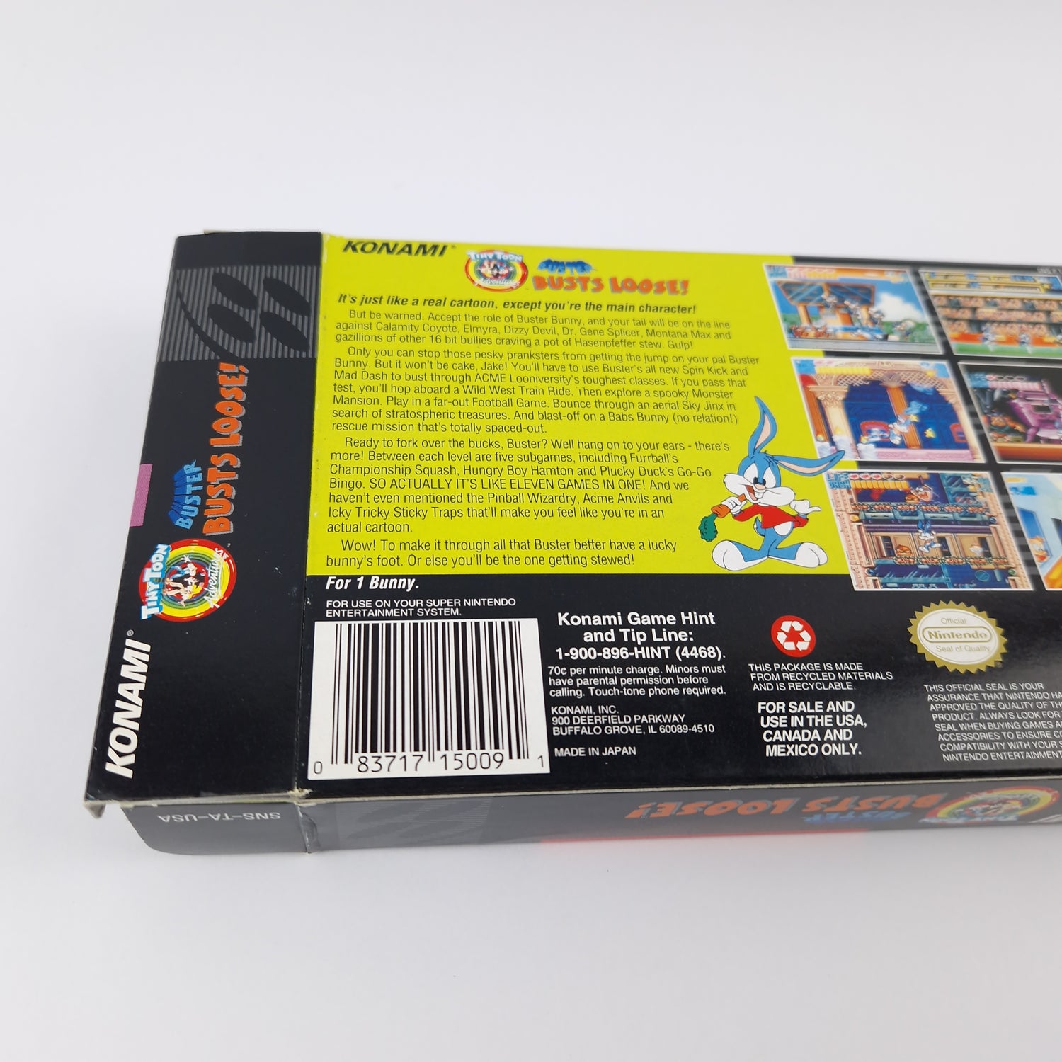 Super Nintendo Spiel : Tiny Toon Adventures Buster Busts Loose - SNES USA OVP
