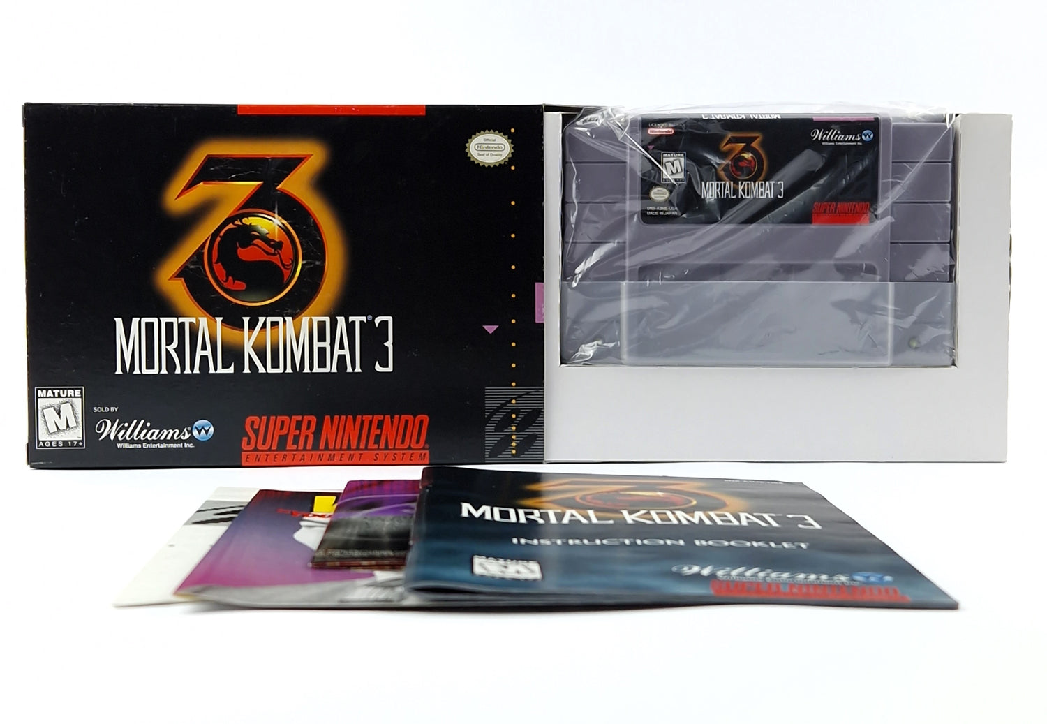 Super Nintendo Spiel : Mortal Kombat 3 - Cartridge Manual Box OVP | SNES USA