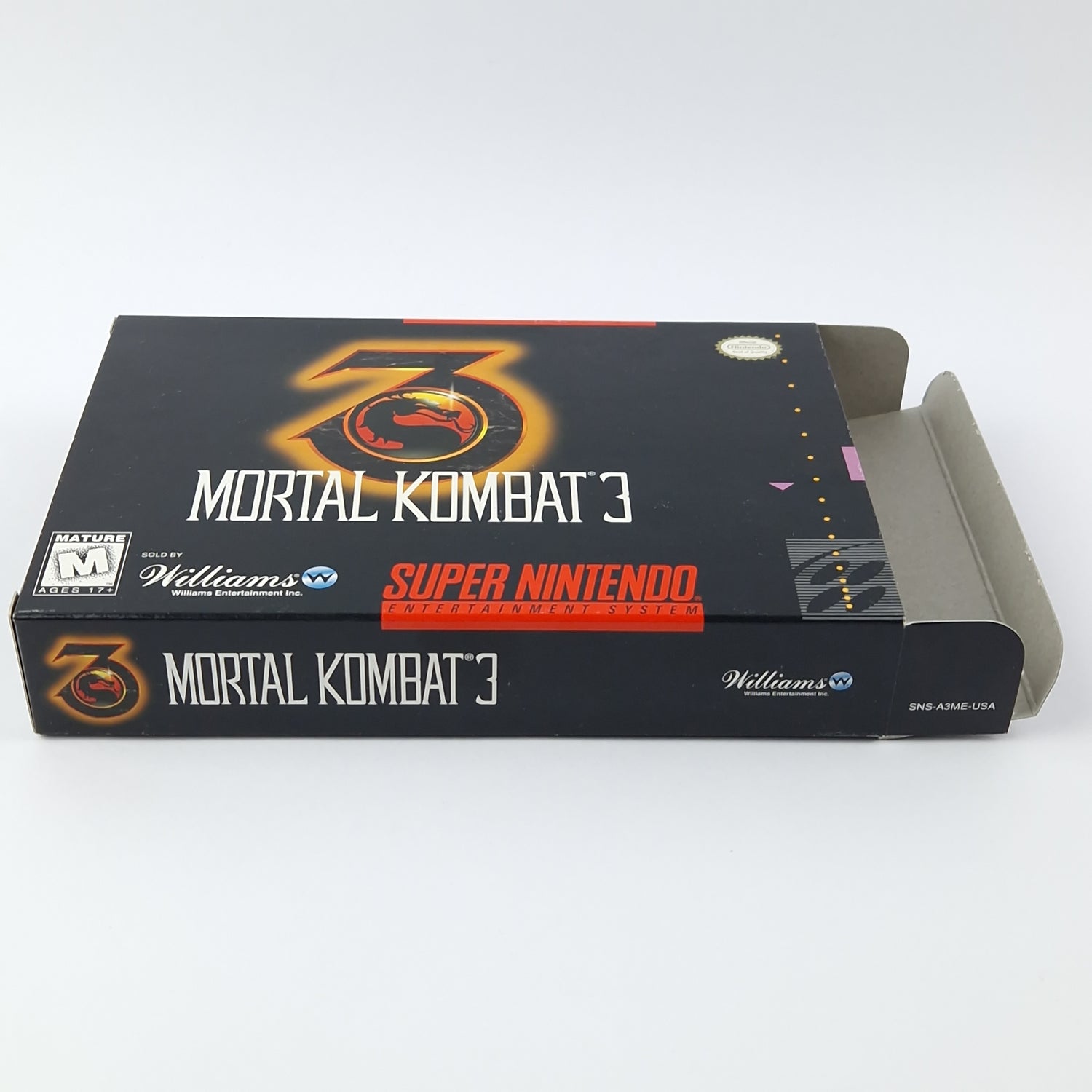 Super Nintendo Game: Mortal Kombat 3 - Cartridge Manual Box OVP | SNES USA