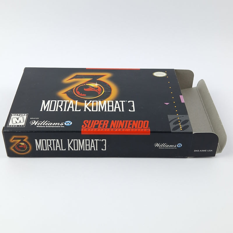 Super Nintendo Spiel : Mortal Kombat 3 - Cartridge Manual Box OVP | SNES USA