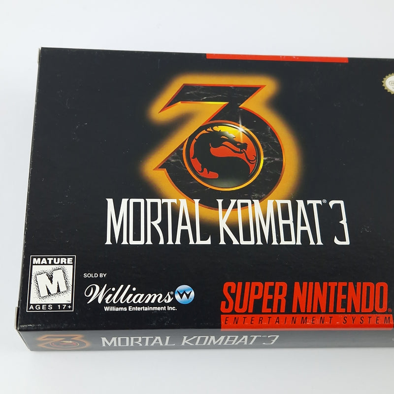 Super Nintendo Game: Mortal Kombat 3 - Cartridge Manual Box OVP | SNES USA