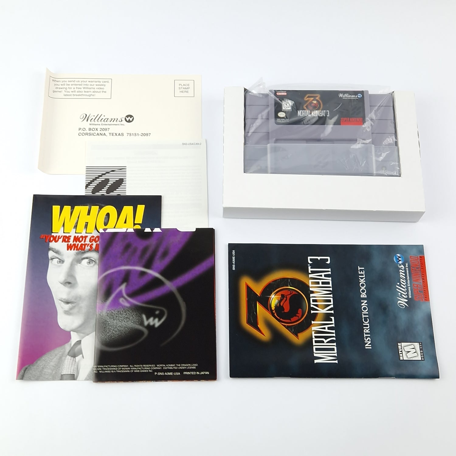 Super Nintendo Spiel : Mortal Kombat 3 - Cartridge Manual Box OVP | SNES USA