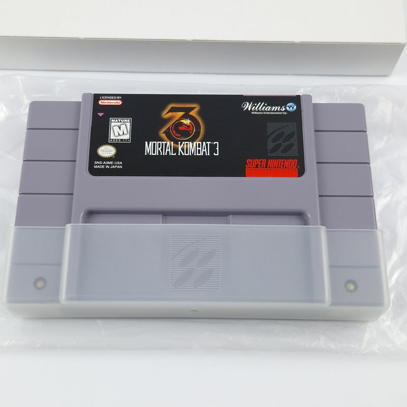 Super Nintendo Spiel : Mortal Kombat 3 - Cartridge Manual Box OVP | SNES USA