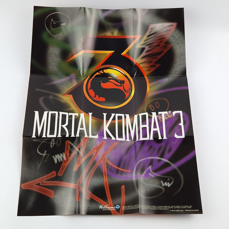 Super Nintendo Spiel : Mortal Kombat 3 - Cartridge Manual Box OVP | SNES USA
