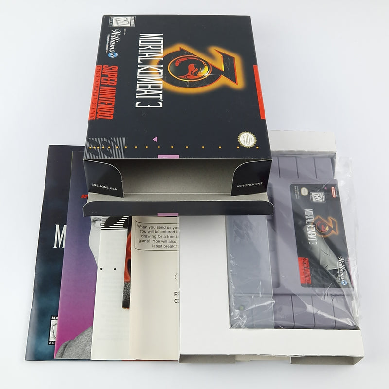 Super Nintendo Spiel : Mortal Kombat 3 - Cartridge Manual Box OVP | SNES USA
