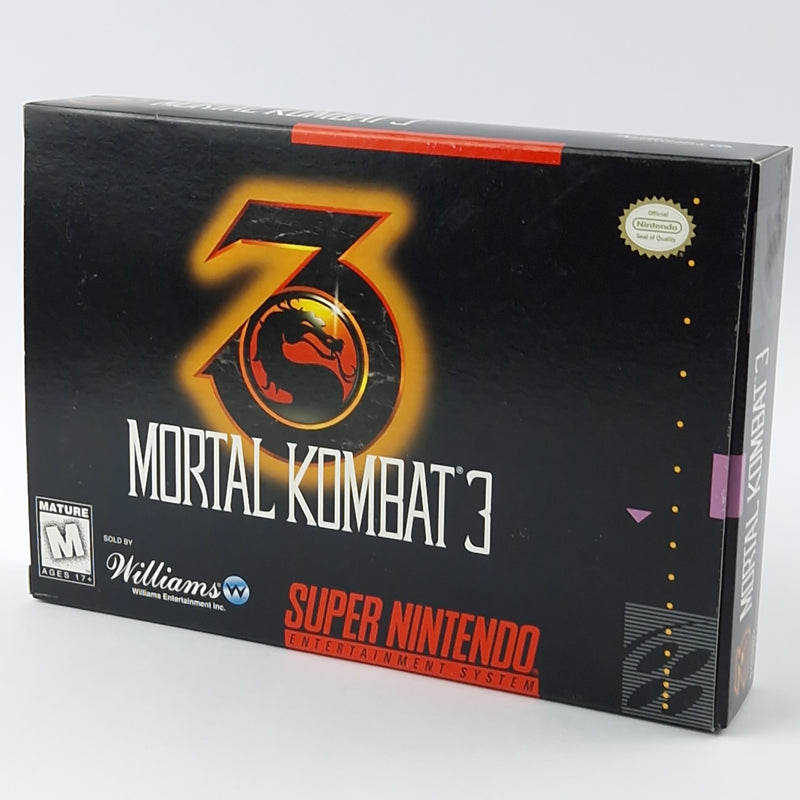 Super Nintendo Spiel : Mortal Kombat 3 - Cartridge Manual Box OVP | SNES USA