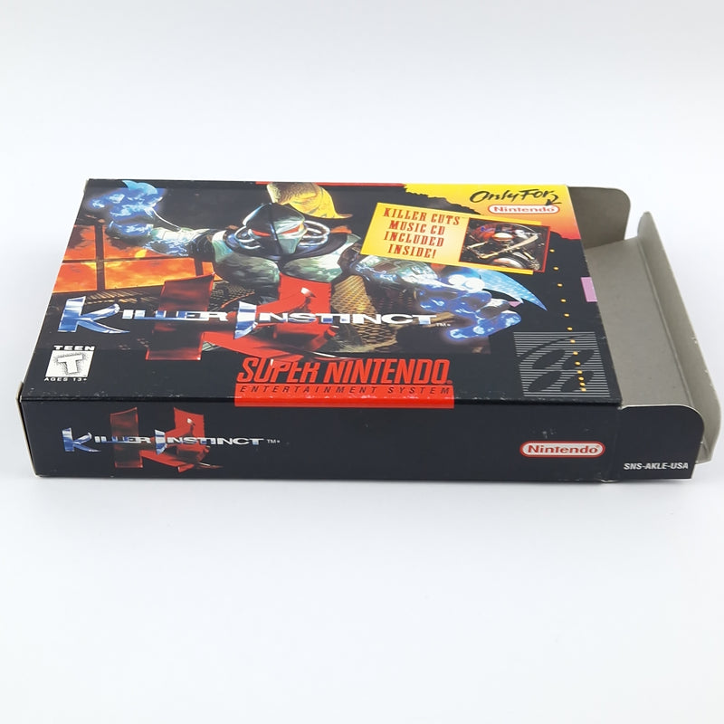 Super Nintendo Spiel : Killer Instinct + Music CD - SNES OVP BOX NTSC-U/C USA