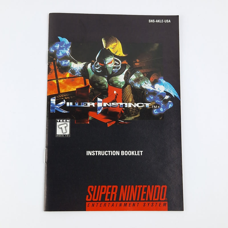 Super Nintendo Spiel : Killer Instinct + Music CD - SNES OVP BOX NTSC-U/C USA
