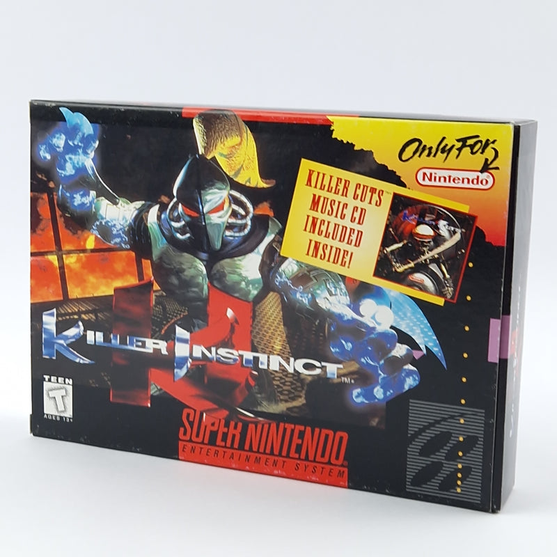 Super Nintendo Spiel : Killer Instinct + Music CD - SNES OVP BOX NTSC-U/C USA