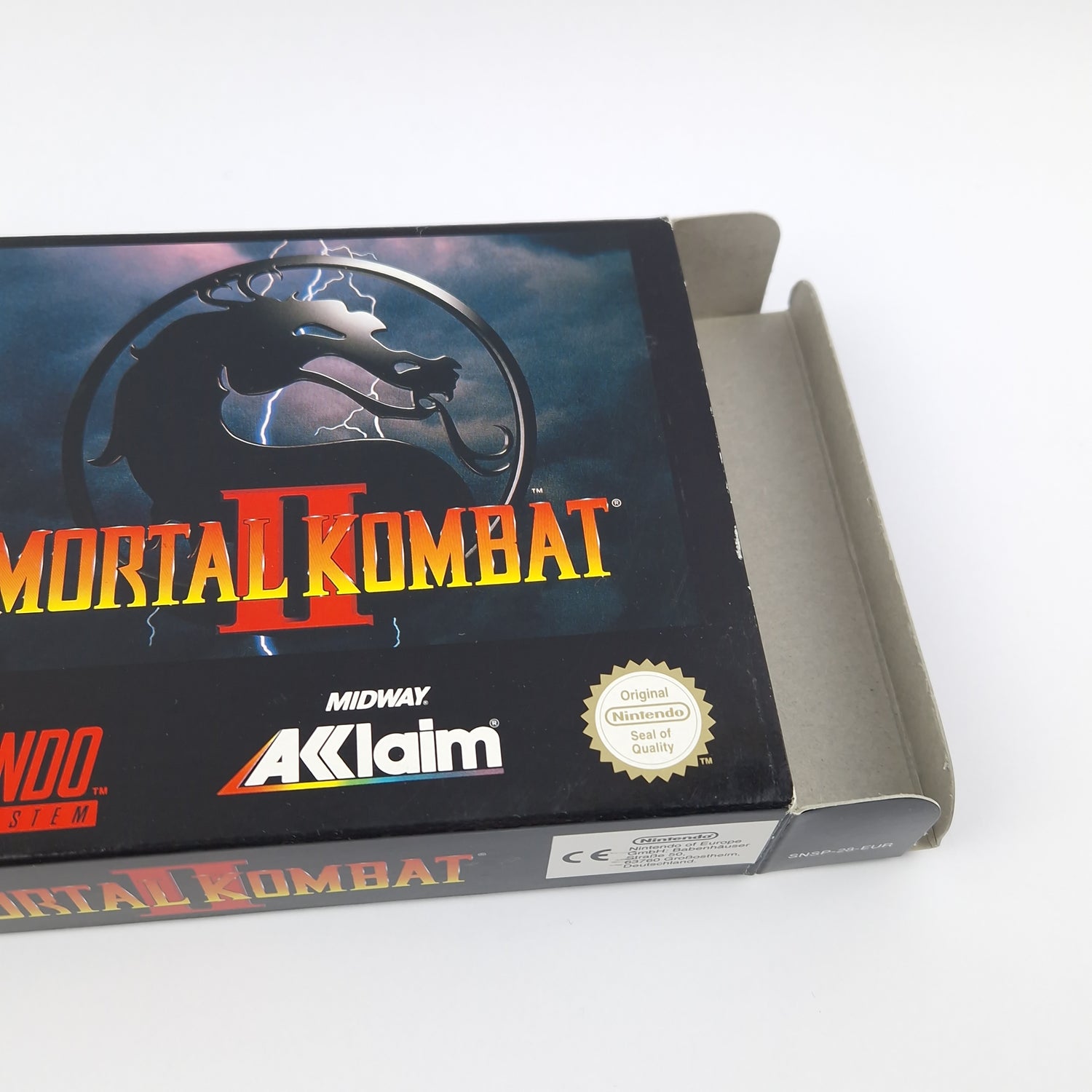 Super Nintendo Game: Mortal Kombat II - Module Instructions OVP cib | SNES PAL EUR