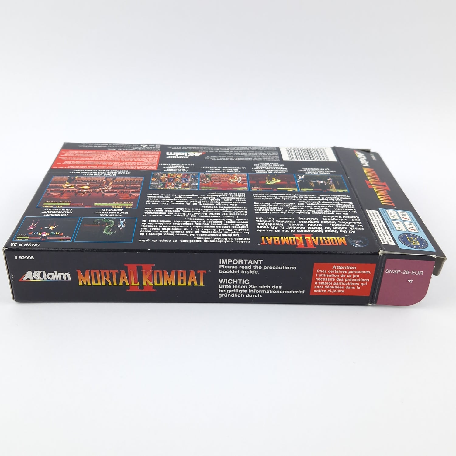 Super Nintendo Spiel : Mortal Kombat II - Modul Anleitung OVP cib | SNES PAL EUR