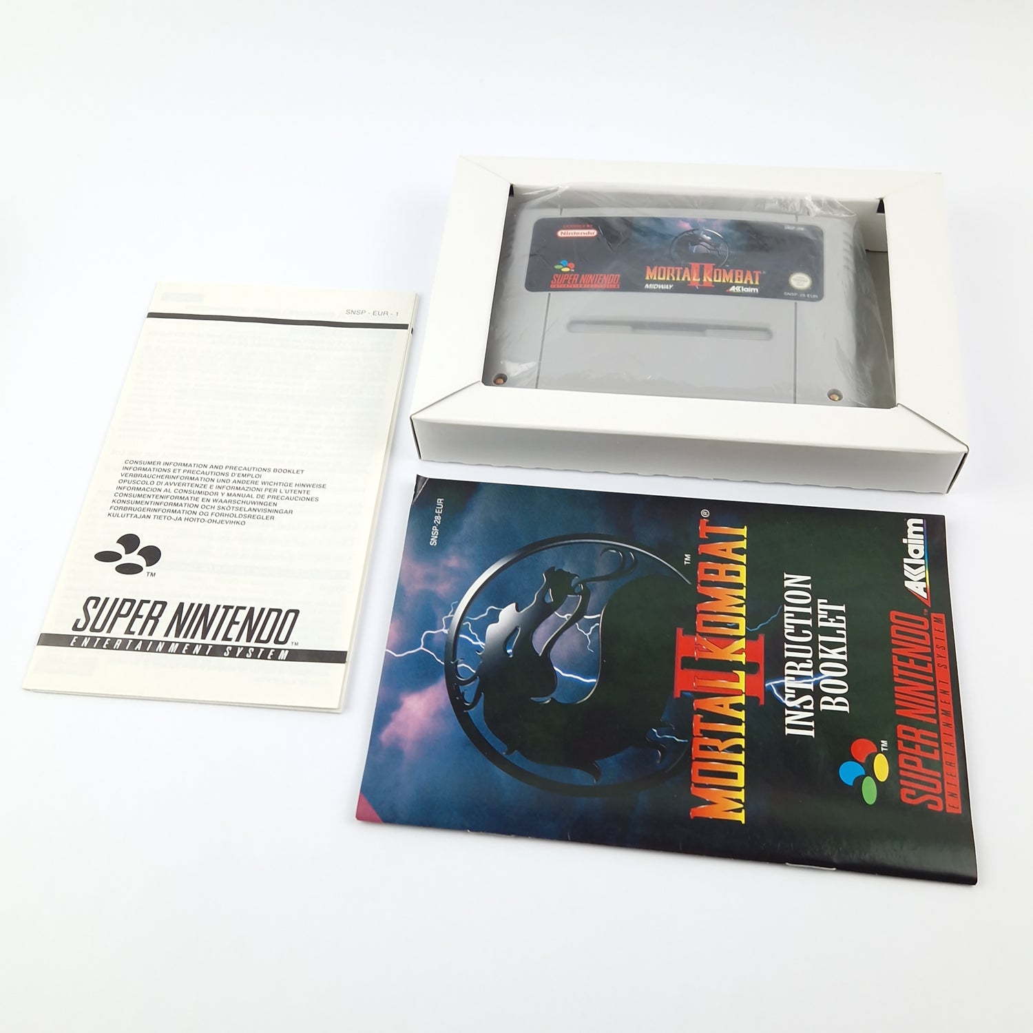 Super Nintendo Spiel : Mortal Kombat II - Modul Anleitung OVP cib | SNES PAL EUR