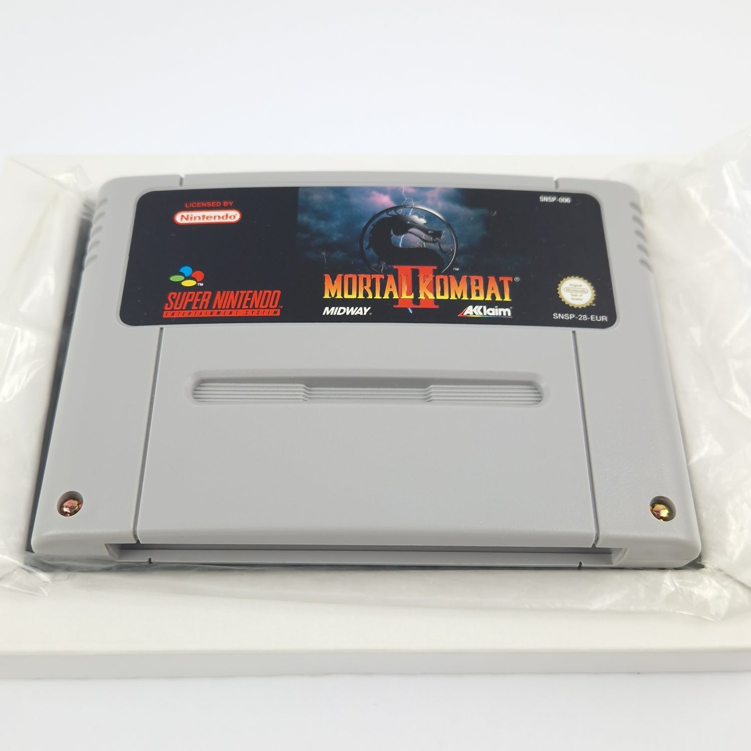 Super Nintendo Spiel : Mortal Kombat II - Modul Anleitung OVP cib | SNES PAL EUR