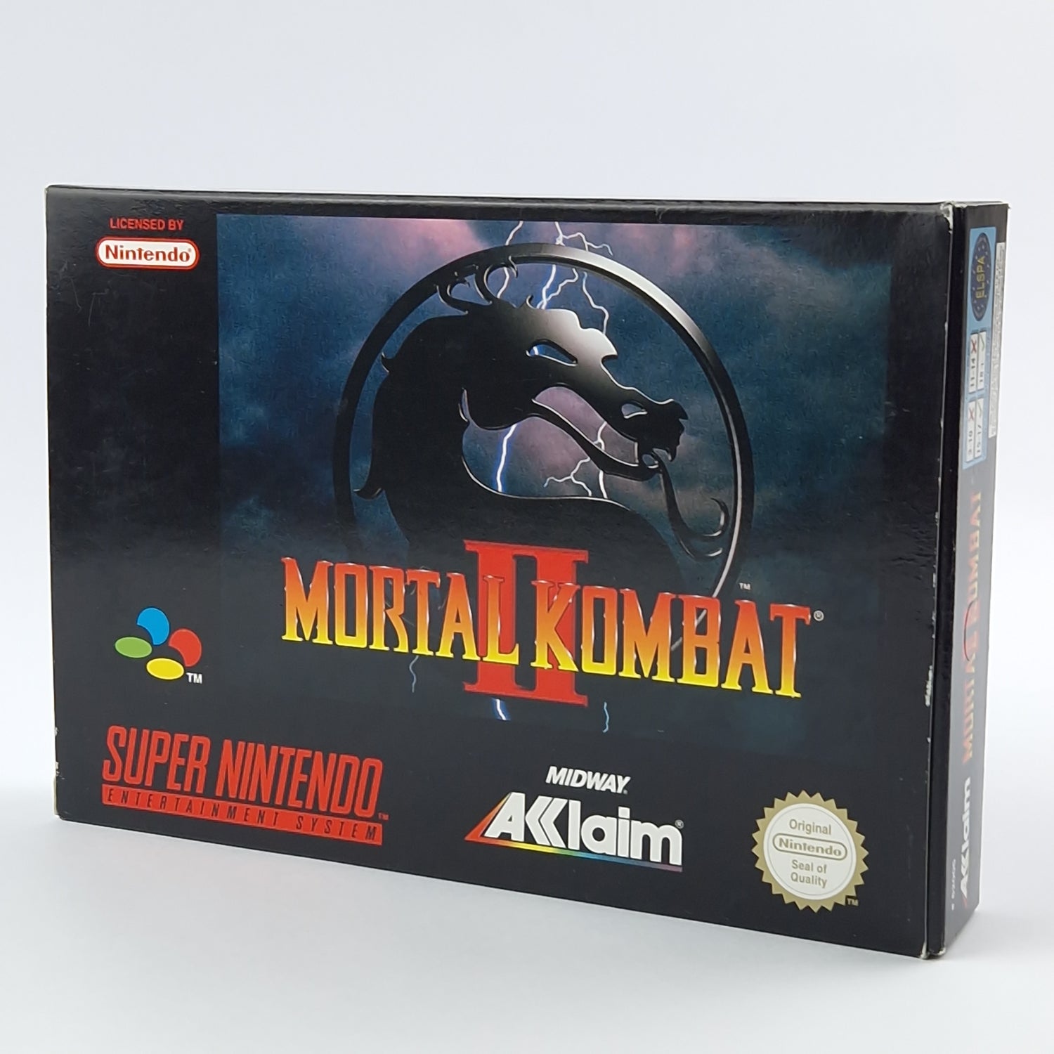 Super Nintendo Spiel : Mortal Kombat II - Modul Anleitung OVP cib | SNES PAL EUR